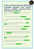 Guam permit test Newest 2025&sol;2026  Complete Questions And Correct  Answers &lpar;Verified Answers&rpar;&vert;Brand  New Version Grade A&plus;&excl; 