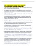 BUL 5810 COMPREHENSIVE EXAM UPDATED QUESTIONS AND ANSWERS GRADED A&plus;