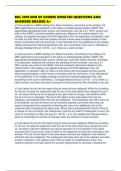 BUL 5810 END OF COURSE UPDATED QUESTIONS AND ANSWERS GRADED A&plus;