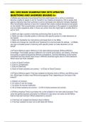 BUL 5810 MAIN EXAMINATION SETS UPDATED QUESTIONS AND ANSWERS GRADED A&plus;