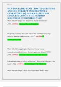WGU D236 PATHO EXAM UPDATED QUESTIONS  AND 100&percnt; CORRECT ANSWERS WITH A  GUARANTEED A&plus;&vert;&vert; 2025-2026 LATEST AND  COMPLETE UPDATE WITH VERIFIED  SOLUTIONS&vert;&vert; GUARANTEED PASS&excl;&excl; 
