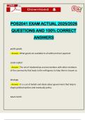 POS2041 EXAM ACTUAL 2025&sol;2026 QUESTIONS AND 100&percnt; CORRECT ANSWERS