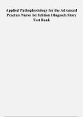 Applied Pathophysiology for the Advanced  Practice Nurse 1st Edition Dlugasch Story  Test Bank 
