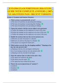 ENN1504 EXAM PORTFOLIO 2026 STUDY  GUIDE WITH COMPLETE ANSWERS &vert;&vert; 100&percnt;  GUARANTEED PASS <RECENT VERSION> 