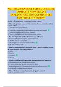 NSO1505 ASSIGNMENT 2 STUDY GUIDE 2026  COMPLETE ANSWERS AND  EXPLANATIONS &vert;&vert; 100&percnt; GUARANTEED  PASS <RECENT VERSION> 
