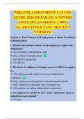 MRL3702 ASSIGNMENT 2 STUDY  GUIDE 2026 DETAILED ANSWERS  AND EXPLANATIONS &vert;&vert; 100&percnt;  GUARANTEED PASS <RECENT  VERSION>