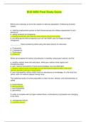 BUS 6600 Final Study Guide &vert; Questions and Answers &lpar;Complete Solutions&rpar;
