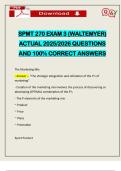 SPMT 270 EXAM 3 &lpar;WALTEMYER&rpar; ACTUAL 2025&sol;2026 QUESTIONS AND 100&percnt; CORRECT ANSWERS