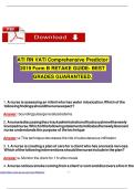 ATI RN VATI Comprehensive Predictor 2019 Form B RETAKE GUIDE- BEST GRADES GUARANTEED&period;