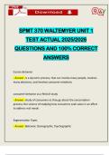 FULL SET EXAMS&colon;&colon;&colon; SPMT 370&comma; 270 EXAMS ACTUAL 2025&sol;2026 &vert; Q&A 100&percnt; PASS