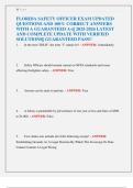 FLORIDA SAFETY OFFICER EXAM UPDATED  QUESTIONS AND 100&percnt; CORRECT ANSWERS  WITH A GUARANTEED A&plus;&vert;&vert; 2025-2026 LATEST  AND COMPLETE UPDATE WITH VERIFIED  SOLUTIONS&vert;&vert; GUARANTEED PASS&excl;&excl;