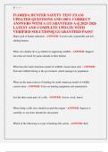 FLORIDA HUNTER SAFETY TEST EXAM  UPDATED QUESTIONS AND 100&percnt; CORRECT  ANSWERS WITH A GUARANTEED A&plus;&vert;&vert; 2025-2026  LATEST AND COMPLETE UPDATE WITH  VERIFIED SOLUTIONS&vert;&vert; GUARANTEED PASS&excl;&excl; 