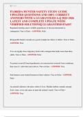 FLORIDA HUNTER SAFETY STUDY GUIDE  UPDATED QUESTIONS AND 100&percnt; CORRECT  ANSWERS WITH A GUARANTEED A&plus;&vert;&vert; 2025-2026  LATEST AND COMPLETE UPDATE WITH  VERIFIED SOLUTIONS&vert;&vert; GUARANTEED PASS&excl;&excl;