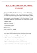 MKTG 361 EXAM 2 QUESTIONS AND ANSWERS 100&percnt; CORRECT 