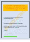 LESS STRESS MORE CARE &lpar;UTS REVIEWER&rpar; EXAM QUESTIONS WITH VERIFIED ANSWERS&period; A&plus; GRADE 2025&sol;2026&period;