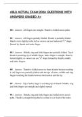 ASLS ACTUAL EXAM 2026 QUESTIONS WITH ANSWERS GRADED A&plus;