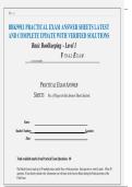 BBK99E1 PRACTICAL EXAM ANSWER SHEETS LATEST  AND COMPLETE UPDATE WITH VERIFIED SOLUTIONS