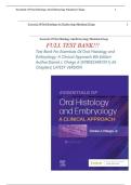 Test Bank&colon; Essentials of Oral Histology and Embryology &lpar;6th Edition&rpar; by Chiego &vert; Clinical Approach Q&A