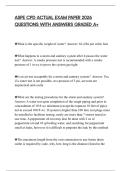 ASPE CPD ACTUAL EXAM PAPER 2026 QUESTIONS WITH ANSWERS GRADED A&plus;