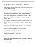 AMT 105 FINAL EXAM QUESTIONS & ANSWERS