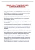 NIMS-IS 200&period;C FINAL EXAM WITH COMPLETE SOLUTIONS