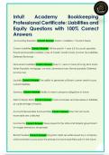 Intuit  Academy  Bookkeeping  Professional Certificate&colon; Liabilities and  Equity Questions with 100&percnt; Correct  Answers
