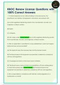 KBOC Renew License Questions with  100&percnt; Correct Answers 