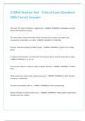 CCBMA Practice Test &ndash; Clinical Exam Questions With Correct Answers
