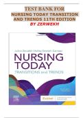 Test Bank for Nursing Today Transition and Trends 11th Edition&period; By Ashley Zerwekh and Joan Zerwekh&period; Latest Version-2025
