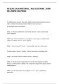 BIOLOGY 1410 MIDTERM 1 &vert; 422 QUESTIONS &vert; WITH COMPLETE SOLUTIONS&period;
