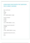 CCBMA BASIC EXAM SAMPLE TEST QUESTIONS WITH CORRECT ANSWERS&period;