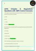 LATG  Chapter  4&colon;  Regulations  Questions with 100&percnt; Correct Answers 