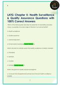 LATG Chapter 5&colon; Health Surveillance  & Quality Assurance Questions with  100&percnt; Correct Answers