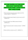 ALF Core TrAining&comma; ALF Core eXAM <  FinAL eXAM > QUeSTionS WiTH  CoMPLeTe SoLUTionS &vert; LATeST UPDATe  2025 &vert; SUre To PASS&excl;&excl; 