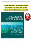 Solution Manual for Financial Accounting&comma; 8th Canadian Edition by Libby&comma; Hodge&comma; Kanaan&comma; and Sterling