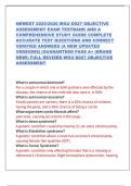 NEWEST 2025&sol;2026 WGU D027 OBJECTIVE  ASSESSMENT EXAM TESTBANK AND A  COMPREHENSIVE STUDY GUIDE COMPLETE  ACCURATE TEST QUESTIONS AND CORRECT  VERIFIED ANSWERS &lpar;A NEW UPDATED  VERSIONS&rpar; &vert;GUARANTEED PASS A&plus; &lpar;BRAND  NEW&excl;&rpar; FULL REVISED WGU D027 OBJECTIVE  ASS