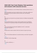 2025 UHC Fast Track Mastery Test questions and answers with assured success&period;  Which of the following is a correct statement about in-network provider services&quest; - n  Ans  HMO Plans generally cover only in-network services&period; In most cases&comma; members pay the fu