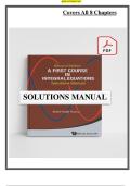 A First Course in Integral Equations Solutions Manual &lpar;Second Edition&rpar; &ndash; Complete Step-by-Step Solutions to All Exercises and Problems from Linear and Nonlinear Integral Equations&comma; Fredholm and Volterra Equations&comma; and Applications&period; This comprehensive comp