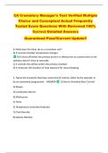 CA Crematory Manager's Test Verified Multiple  Choice and Conceptual Actual Frequently  Tested Exam Questions With Reviewed 100&percnt;  Correct Detailed Answers  Guaranteed Pass&excl;&excl;Current Update&excl;&excl; 