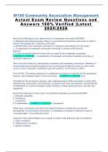 M-100 Community Association Management Actual Exam Review Questions and Answers 100&percnt; Verified Latest 2025&sol;2026