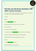 LTO Non-pro Reviewer Questions with  100&percnt; Correct Answers