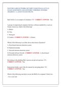 WATCHGUARD NETWORK SECURITY ESSENTIALS ACTUAL  EXAM &vert; QUESTIONS AND ANSWERS &vert; VERIFIED ANSWERS  GRADED A&plus; &vert; LATEST EXAM UPDATE