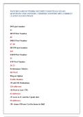 WATCHGUARD NETWORK SECURITY ESSENTIALS EXAM &vert;  QUESTIONS AND ANSWERS &vert; VERIFIED ANSWERS 100&percnt; CORRECT  &vert; LATEST EXAM UPDATE 
