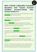 MDC 3 EXAM 2 2025&sol;2026 Complete  Questions And Correct Answers  &lpar;Verified  Answers&rpar;&vert;Brand New  Version Grade A&plus;&excl;