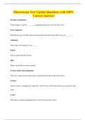 Fluoroscopy New Update Questions with 100&percnt; Correct Answers