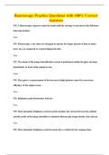 fluoroscopy Practice Questions with 100&percnt; Correct Answers