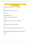 Fluoroscopy Exam sample Questions with 100&percnt; Correct Answers