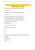 Fluoroscopy Exam Rated A &vert; 175 Questions with 100&percnt; Correct Answers