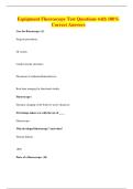 Equipment Fluoroscopy Test Questions with 100&percnt; Correct Answers