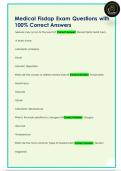 Medical Fisdap Exam Questions with  100&percnt; Correct Answers 